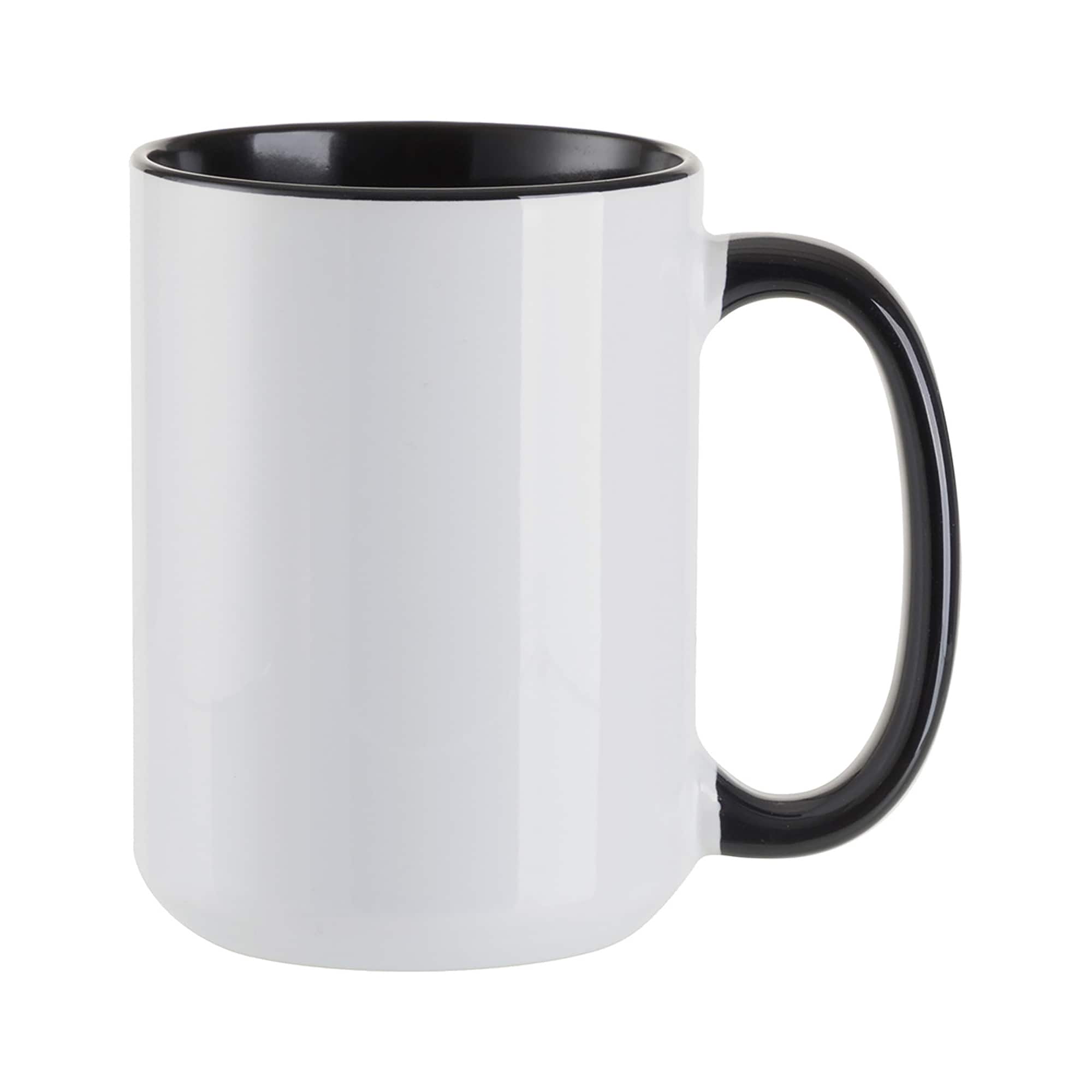 Craft Express 6ct. 15oz. Black Sublimation Two Tone Mugs